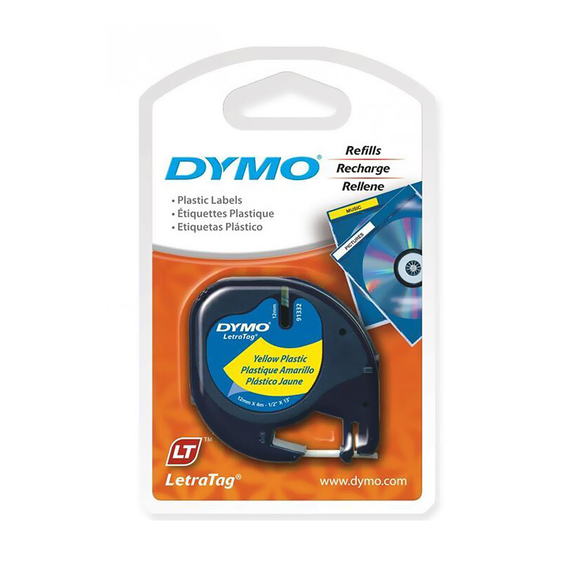 DYMO LETRATAG ŞERİT PLASTİK SARI 0721620 - 2