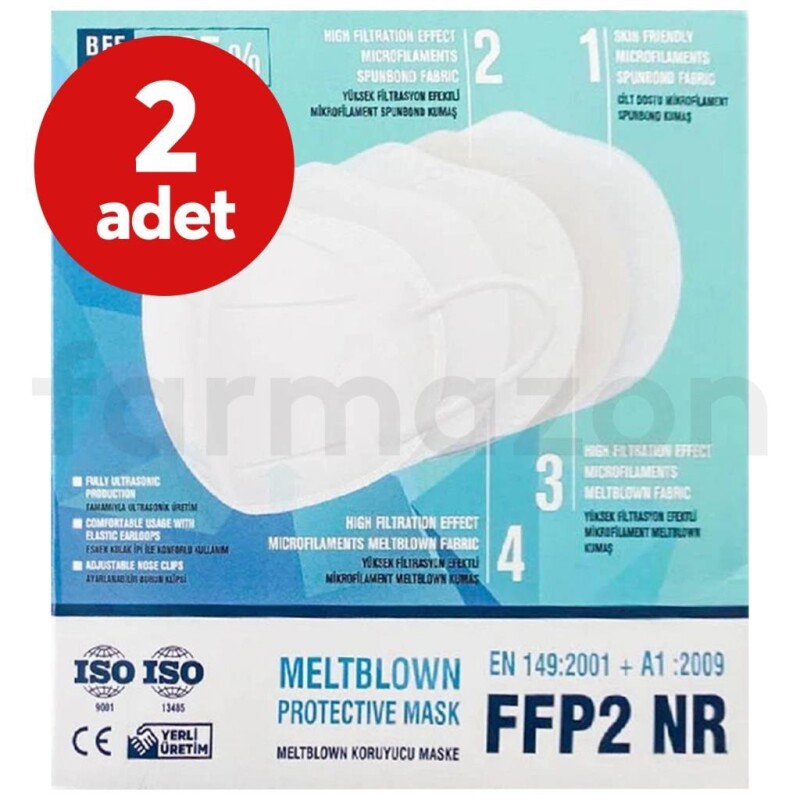 E-Sante FFP2 Maske 10lu 2li Eko Paket - 1