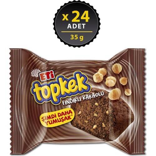 Eti Top Kek 35 Gr Fındık Kakao*24 - 1