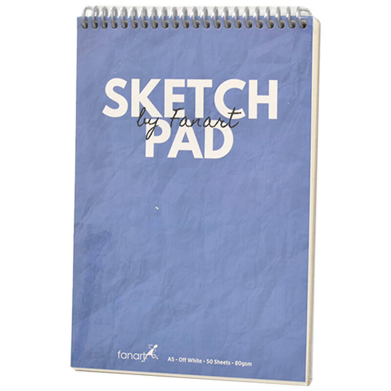 FANART 8681 ACADEMY SKETCH BOOK SPR.110GR A5 80YP MAVİ - 1