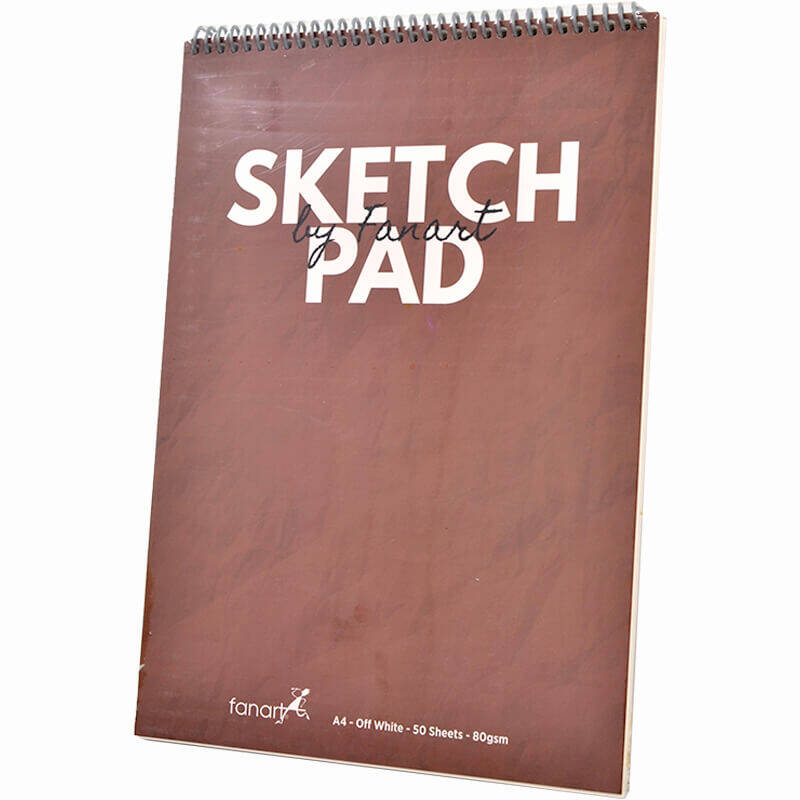 FANART 8682 ACADEMY SKETCH BOOK SPR.80GR A4 50YP BORDO - 1