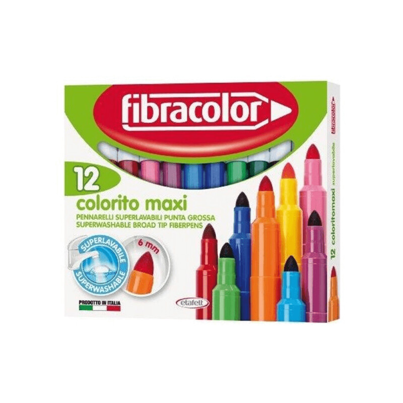 FİBRACOLOR COLOR MAXİ YIK.SB.JUMBO KEÇELİ KALEM 12 - 1