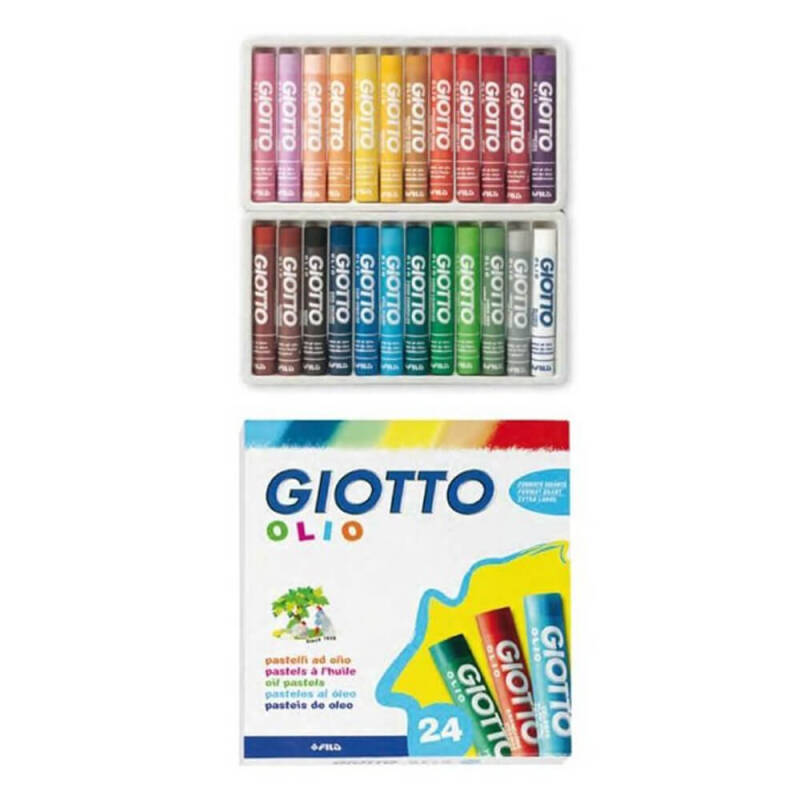 GIOTTO 293800 OIL PASTEL 24LÜ KT - 1