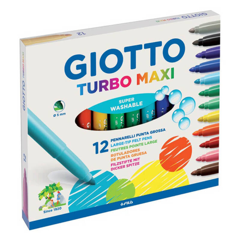 GIOTTO 454000 KEÇELİ KALEM JUMBO 12Lİ - 1