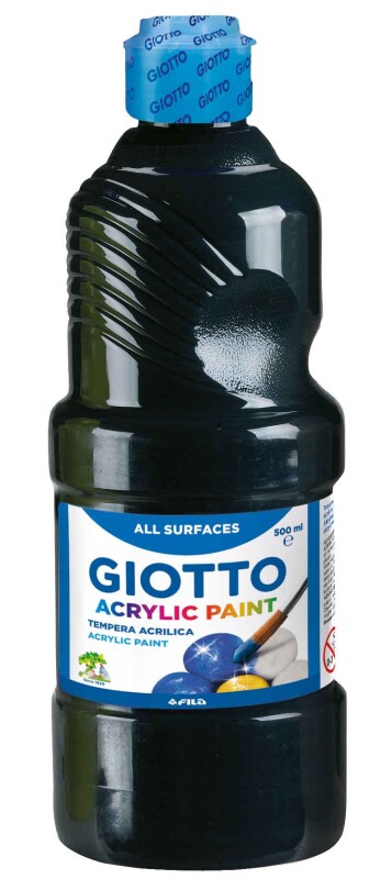 GIOTTO 533724 AKRİLİK BOYA SİYAH - 1