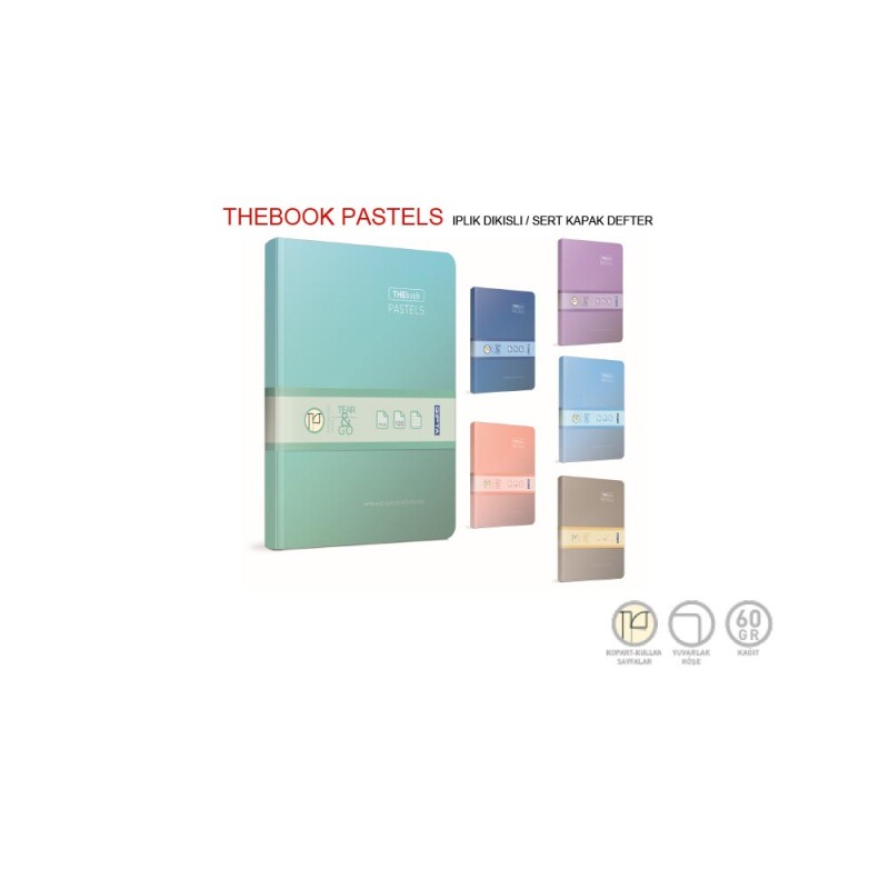 GIPTA 3484 THEBOOK PASTELS İP DKŞ SRT KPK DEF 20X28 296YP KARELİ - 1