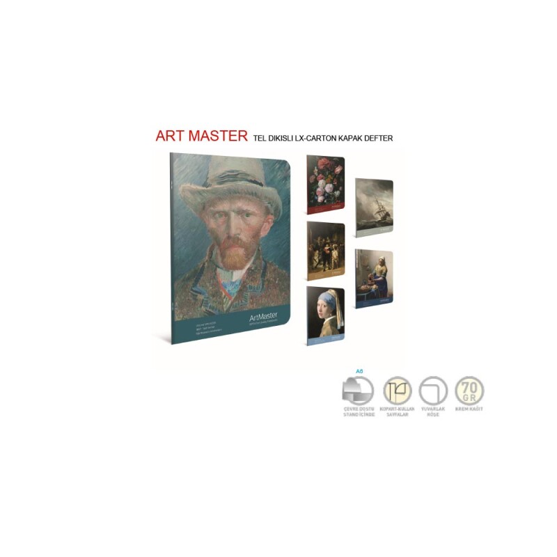 GIPTA 3662 ART MASTER TEL DKŞ KRT KPK DEF 19X26 60YP ÇİZGİLİ - 1