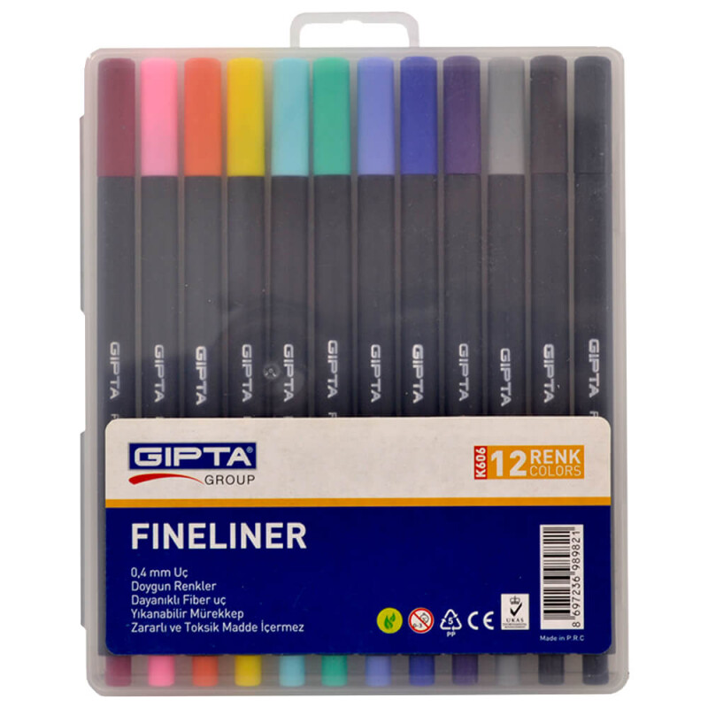 GIPTA 6000 FINLINER KALEM 04MM PP KUTU ÜÇGEN - 1