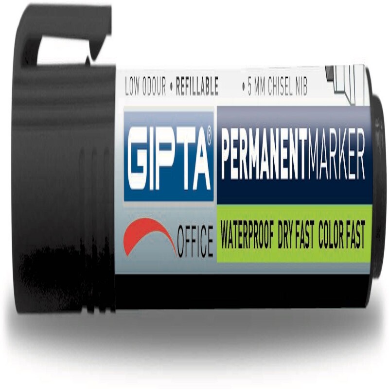 GIPTA F135100 MARKÖR PERMANENT DOLAN SİYAH - 1