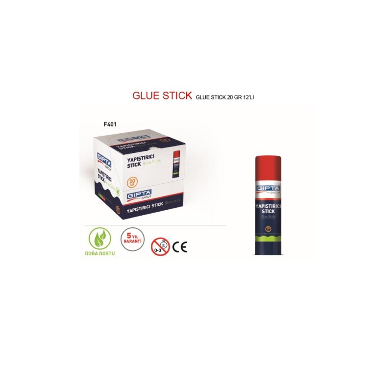 GIPTA F401000 GLUE STICK 12Lİ 20GR BEYAZ - 1