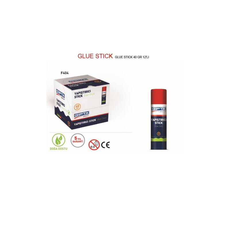 GIPTA F404000 GLUE STICK 12Lİ 40GR BEYAZ - 1