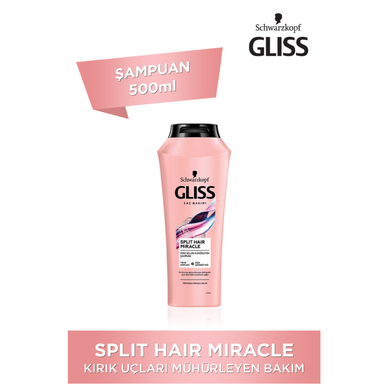 Gliss Şampuan 500 Ml Split Hair Miracle*6*2 - 1