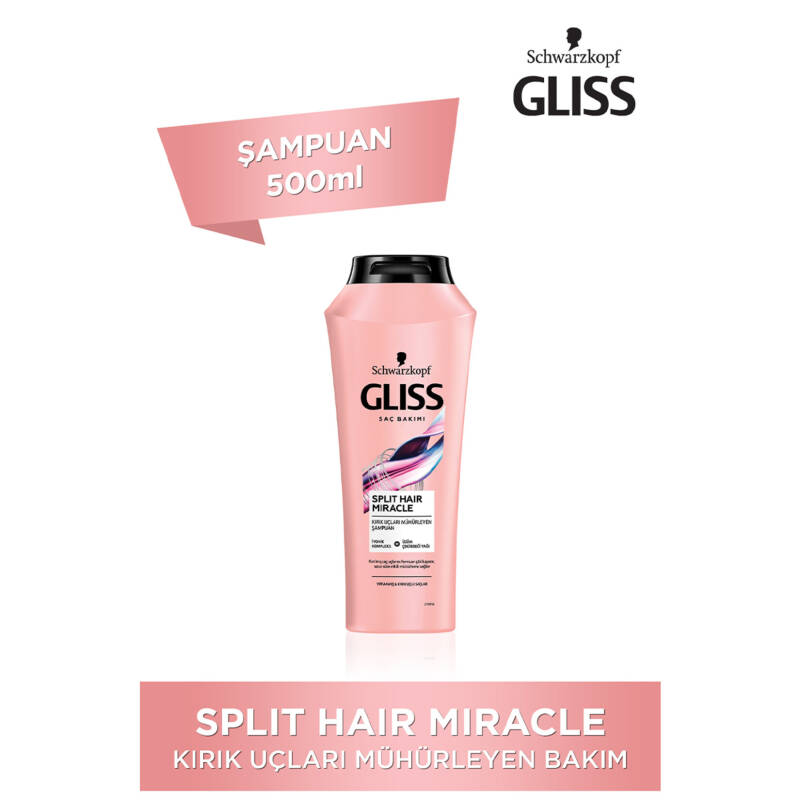 Gliss Şampuan 500 Ml Split Hair Miracle*6*2 - 1