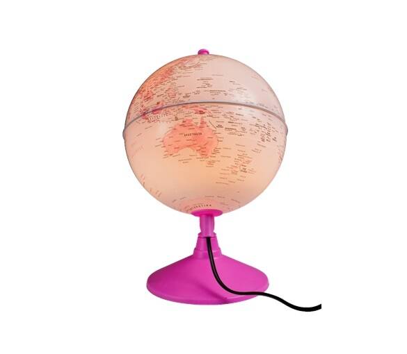 GÜRBÜZ 43201 IŞIKLI SİYASİ PEMBE KÜRE 20CM - 3