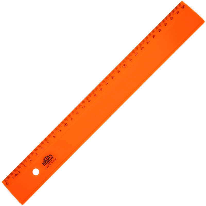 HATAS 0149 PLASTİK CETVEL OPAK GENİŞ 30CM - 1