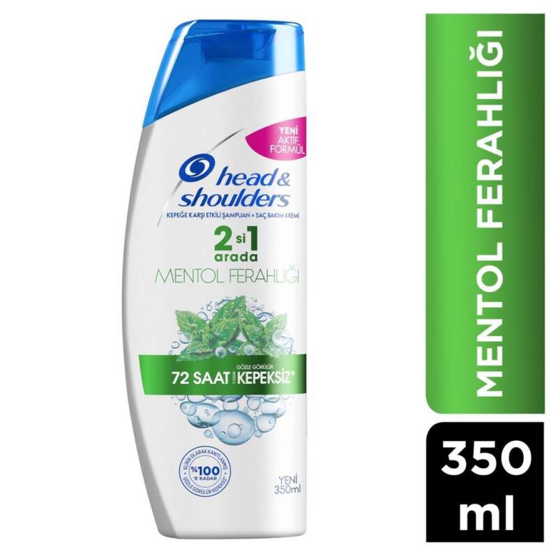 Head&Shoulders Mentol Ferahlığı 2si1 Arada Kepeğe Karşı Etkili Şampuan 350 ml - 1