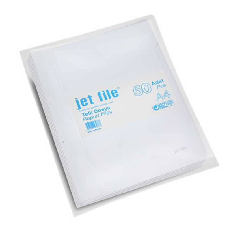 JET FİLE TTJ105 PP TELLİ DOSYA A4 BEYAZ - 1