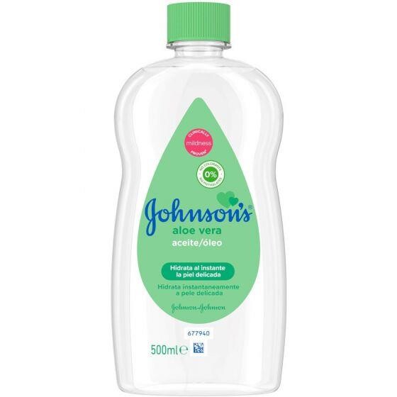 Johnson's Baby Oil Aloe Vera 500 ml Yeşil - 1