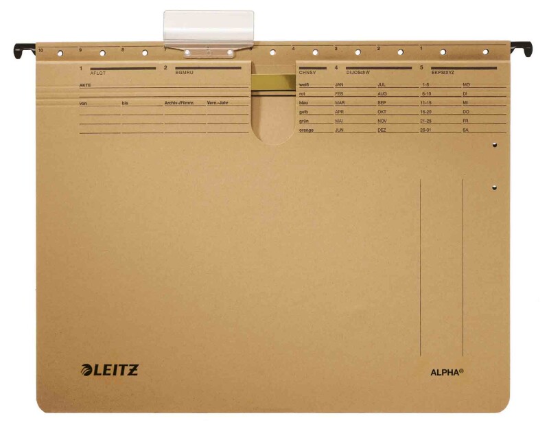 Leitz 1914-00 Alpha Askılı Dosya Telli Kraft - 1