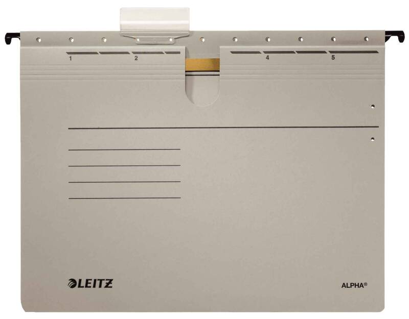 LEITZ 1984-85 ALPHA ASKILI DOSYA GRİ - 1