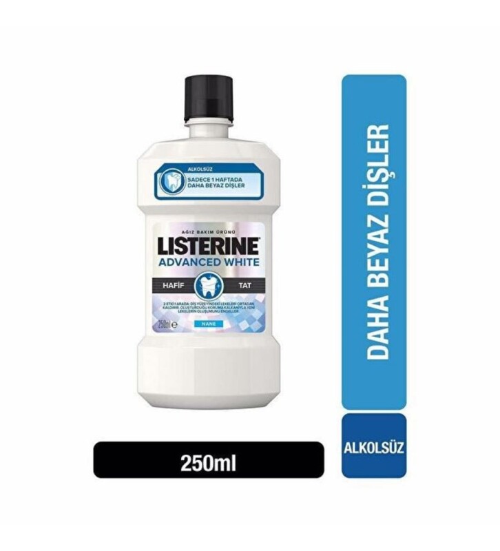 Listerine Advanced White 250 ml Hafif Tat - 1