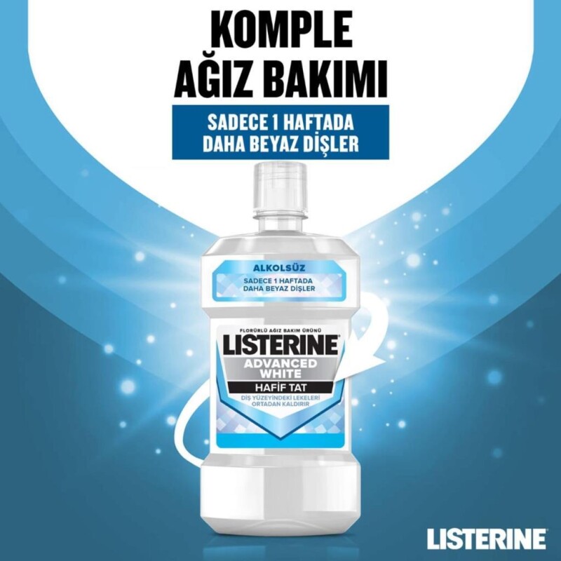 Listerine Advanced White 250 ml Hafif Tat - 3