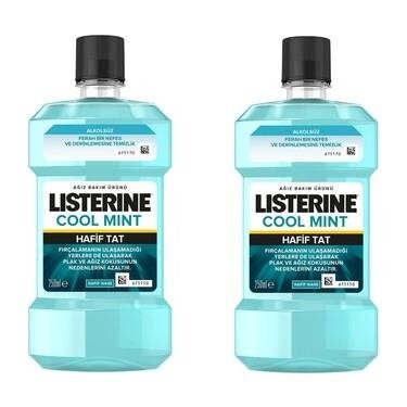 Listerine Cool Mint 250+250 ml Hafif Tat - 1