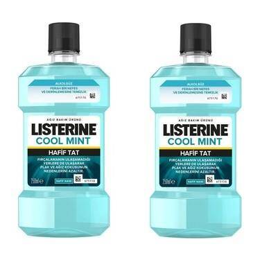 Listerine Cool Mint 250+250 ml Hafif Tat - 1