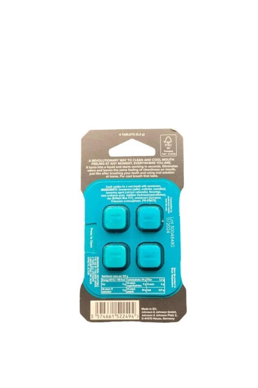 Listerine Go! Tabs Clean Mint Çiğneme Tableti 4lü - 2