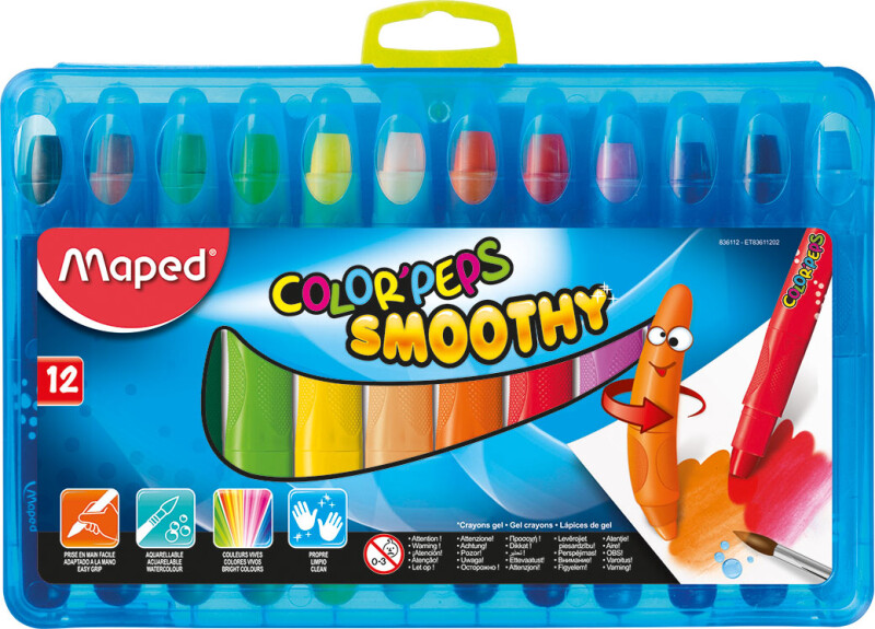 MAPED 836112 COLOR PEPS SMOOTHY PARLAK MUM BOYA 12 - 1