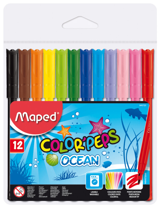 MAPED 845720 OCEAN KEÇELİ KALEM 12Lİ - 1