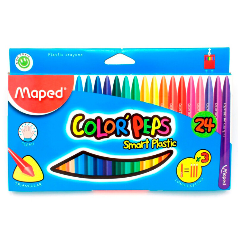 Maped 862013 Color Peps Plastİk Mum Boya 24lÜ - 1