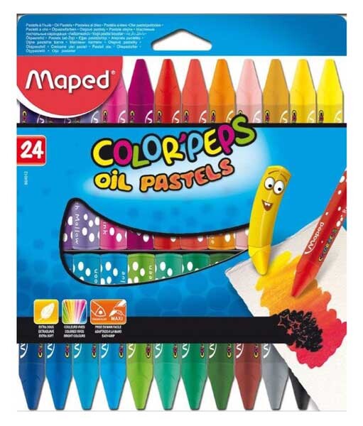 Maped 864012 Color Peps YaĞli Pastel 24lÜ - 1