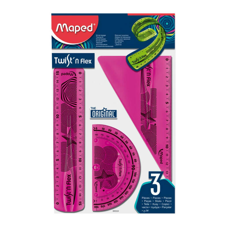 MAPED 895024 CETVEL FLEXİ TWİSTN MİNİ 3LÜ SET - 1