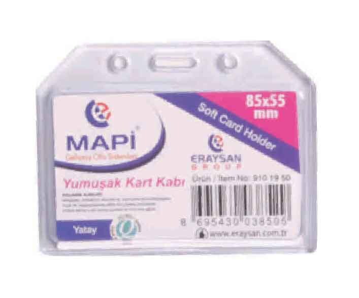 MAPİ 910 19 50 YUMUŞA KART KABI 85X55 YATAY 50 Lİ - 1