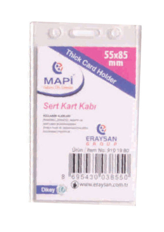 MAPİ 910 19 80 AKRİLİK KART KABI DİKEY ŞEFFAF 25Lİ - 1