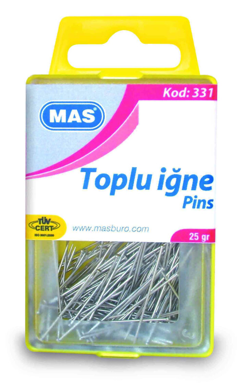 MAS 331 TOPLU İĞNE KRİSTAL KUTULU 25GR - 1