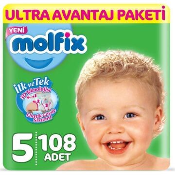 Molfix Çocuk Bezi Ultra Fırsat Paket No:5 78 Li - 1