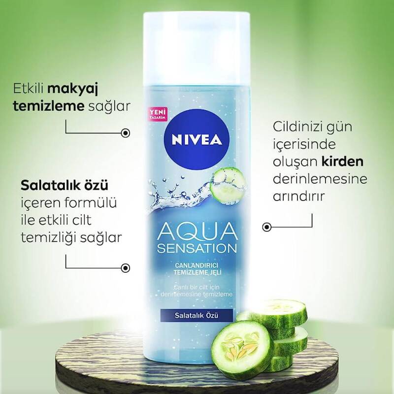 Nivea Aqua Sensation Canlandırıcı Yüz Temizleme Jeli 200 ml - 2