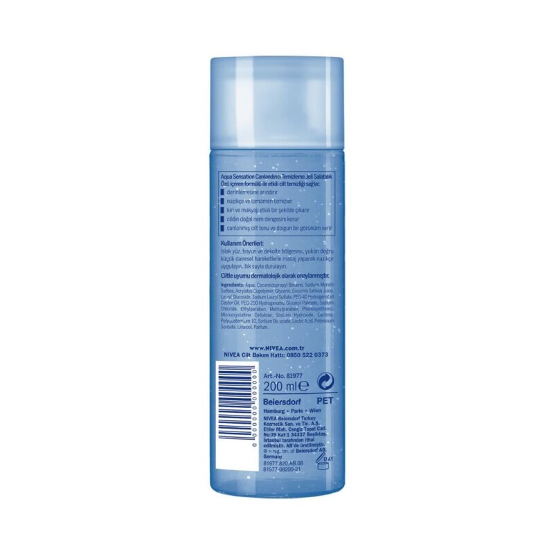 Nivea Aqua Sensation Canlandırıcı Yüz Temizleme Jeli 200 ml - 4