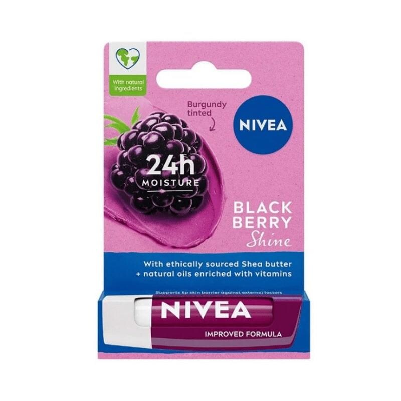 Nivea Lip Black Berry Shine Dudak Bakım Kremi 4,8gr - 1