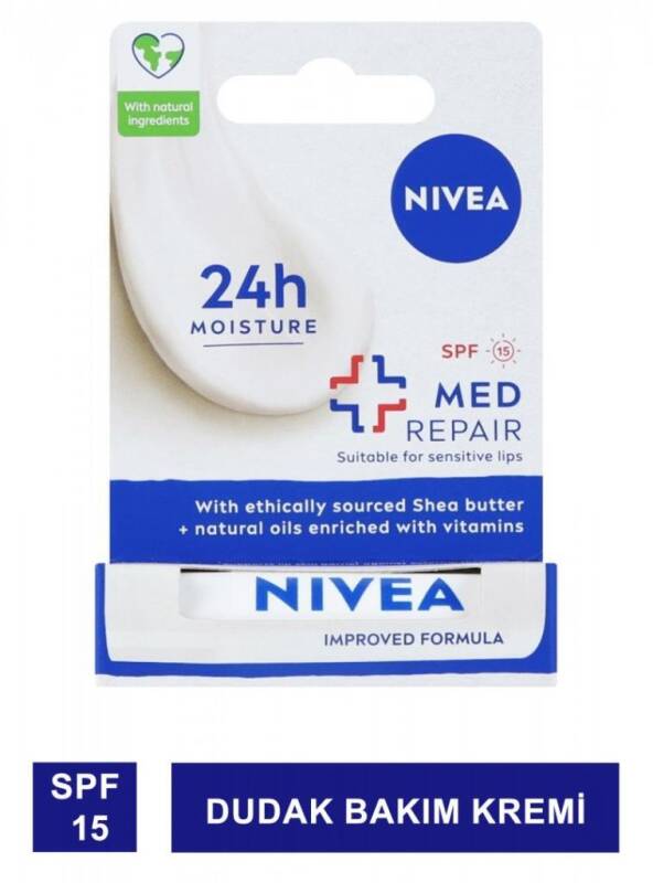 Nivea Lip Med Repair SPF15 Dudak Bakım Kremi 4,8gr - 1