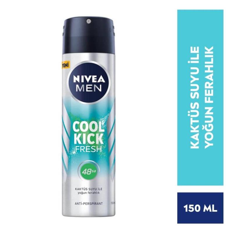 Nivea Men Deo Sprey Cool Kick Fresh 150 ml Erkek - 1