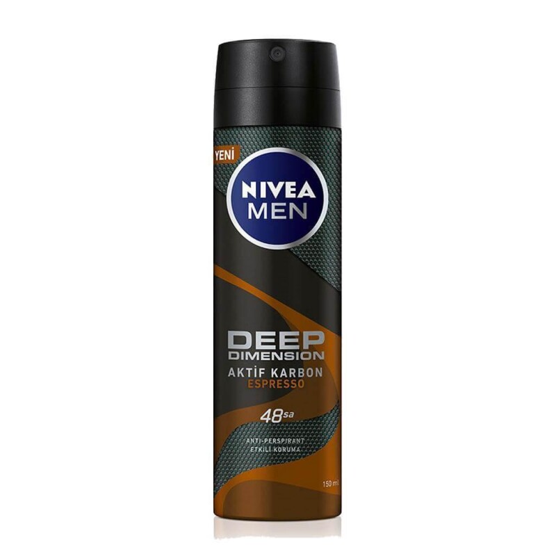 Nivea Men Deo Sprey Deep Dimension Aktif Karbon Espresso 150 ml Erkek - 1