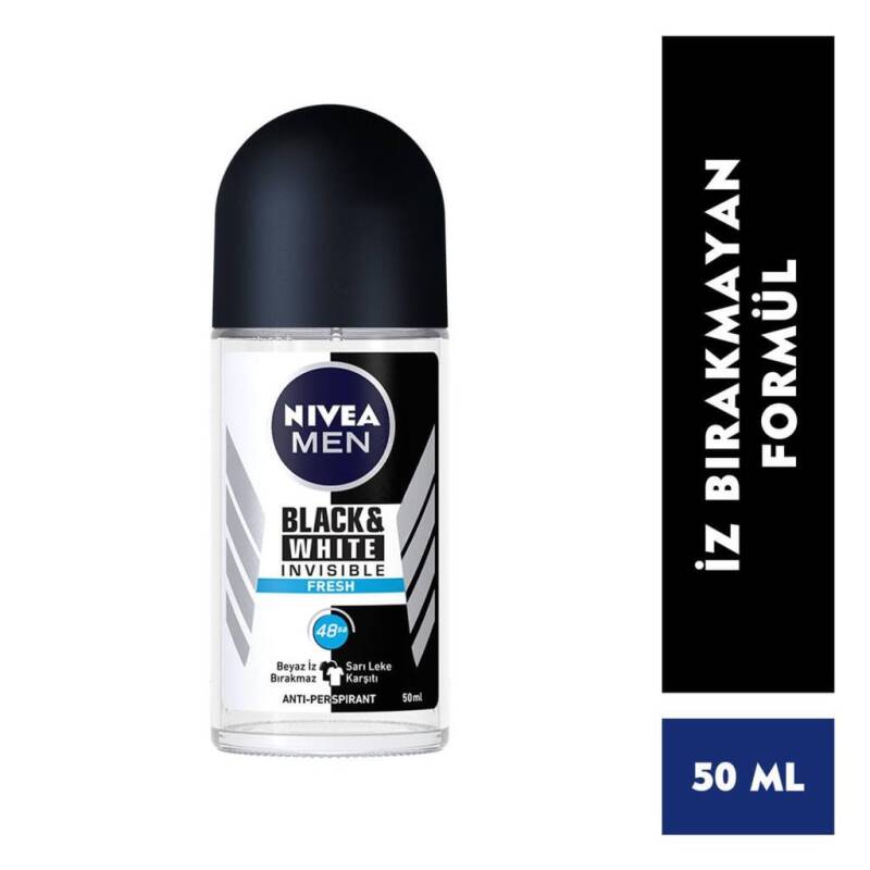 Nivea Men Roll-On B&W Invisible Fresh 50 ml - 1