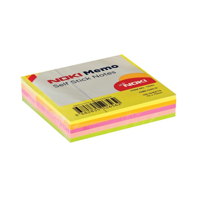 NOKİ MEMO 75X75 KÜP BLOK NEON 100YP 12042 - 1