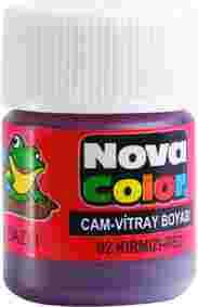 NOVA COLOR NC-150 SU BAZLI CAM BOYASI KIRMIZI - 1