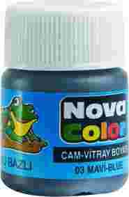 NOVA COLOR NC-151 SU BAZLI CAM BOYASI MAVİ - 1