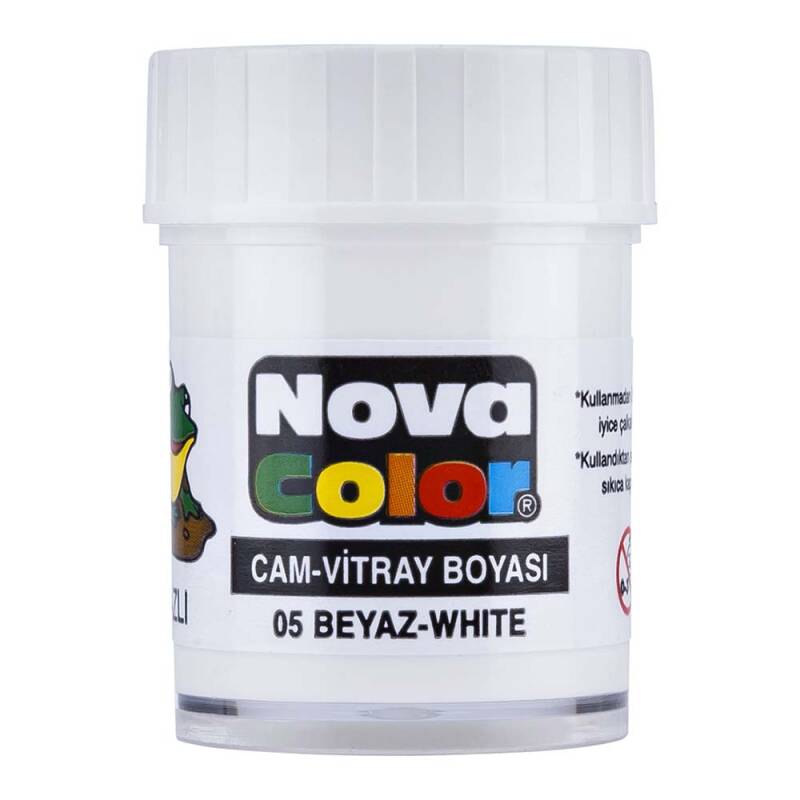 Nova Color Nc-153 Su Bazlı Cam Boyası Beyaz - 1