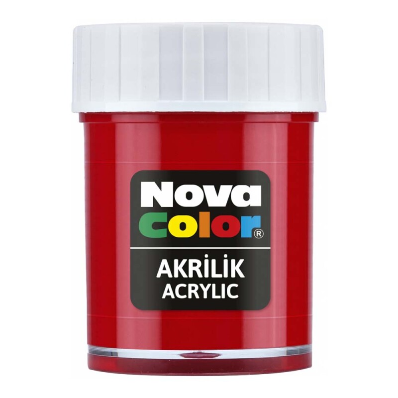 Nova Color Nc-170 Akrilik Boya Şişe Kırmızı - 1